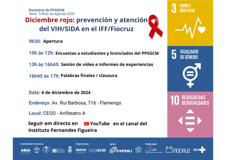 Diciembre rojo: prevención y atención del VIH/SIDA en el IFF/Fiocruz