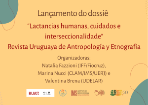Lançamento do dossiê “Lactancias humanas, cuidados e interseccionalidad”