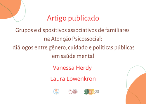 Publicação de artigo sobre feminilização do cuidado e saúde mental